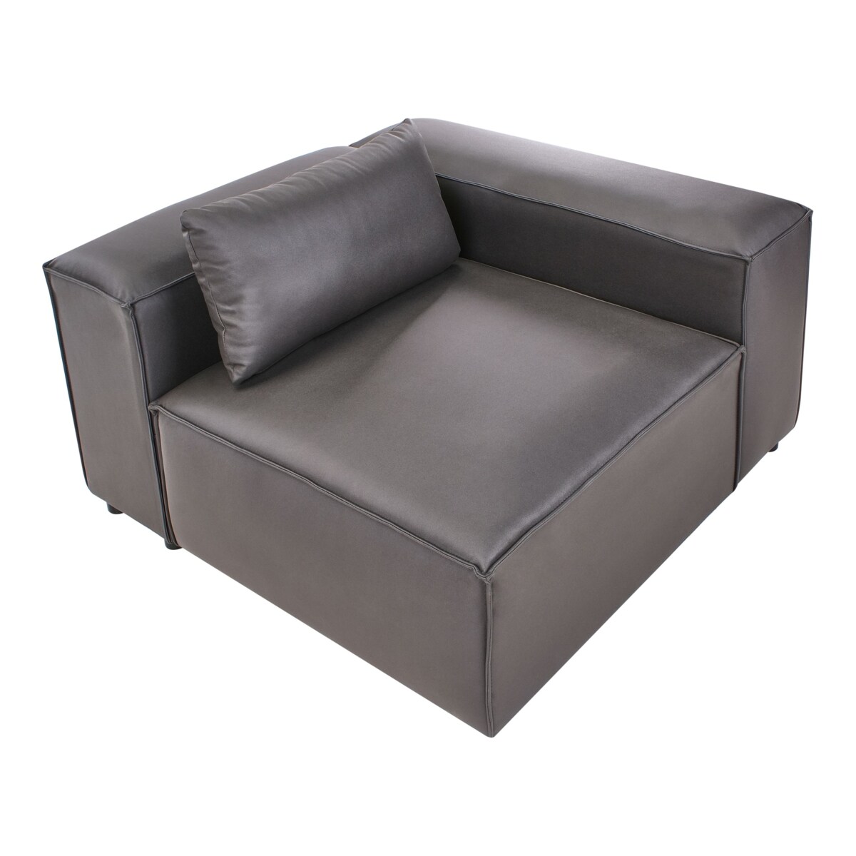 Moduł narożny BRANDE Ekoskóra Czarny Lewostronny