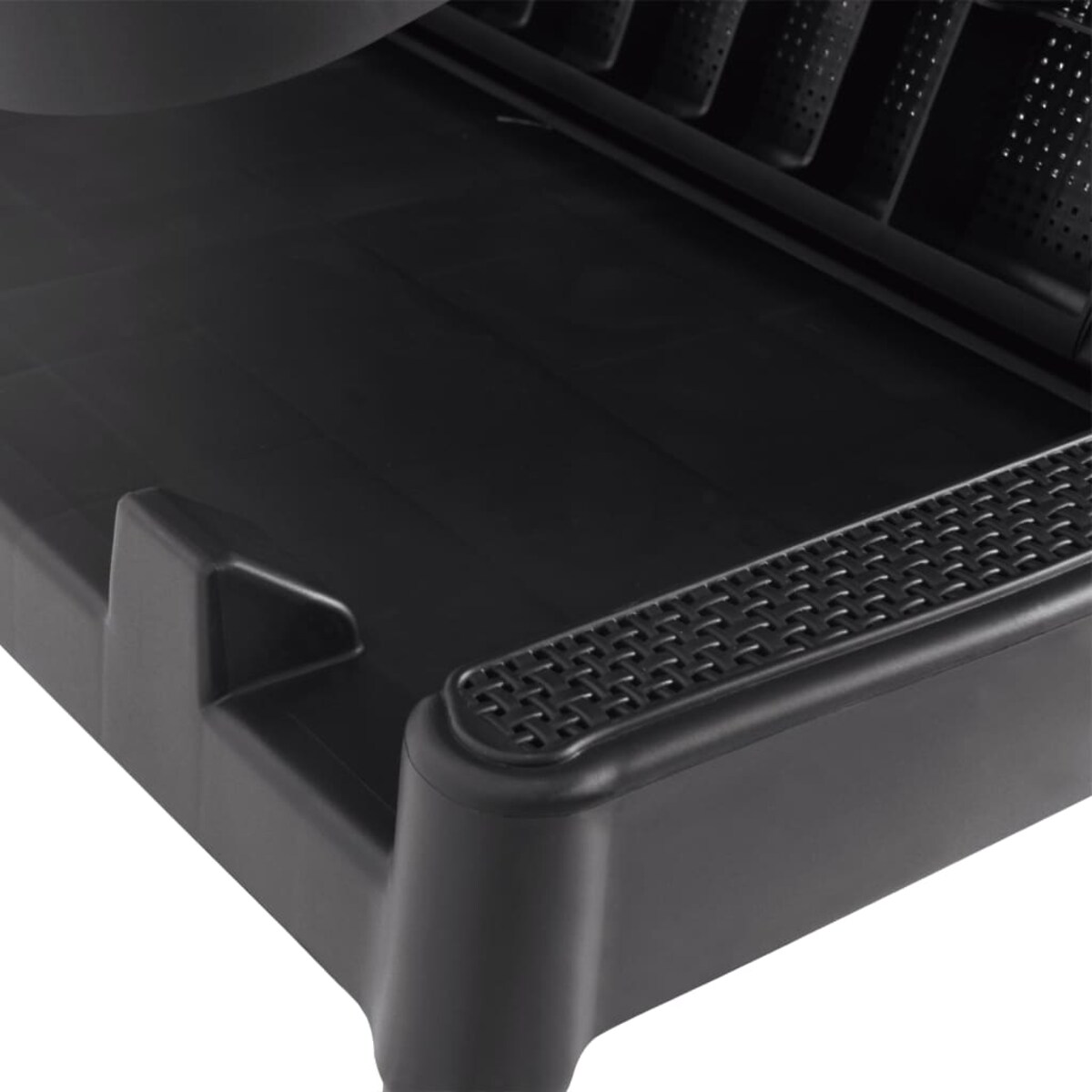 vidaXL Leżak z poduszką, antracytowy, 186x60x29 cm, PP