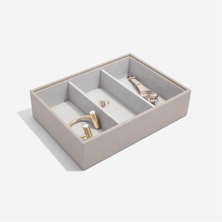 Szkatułka na biżuterię Stackers 3 komorowa classic taupe