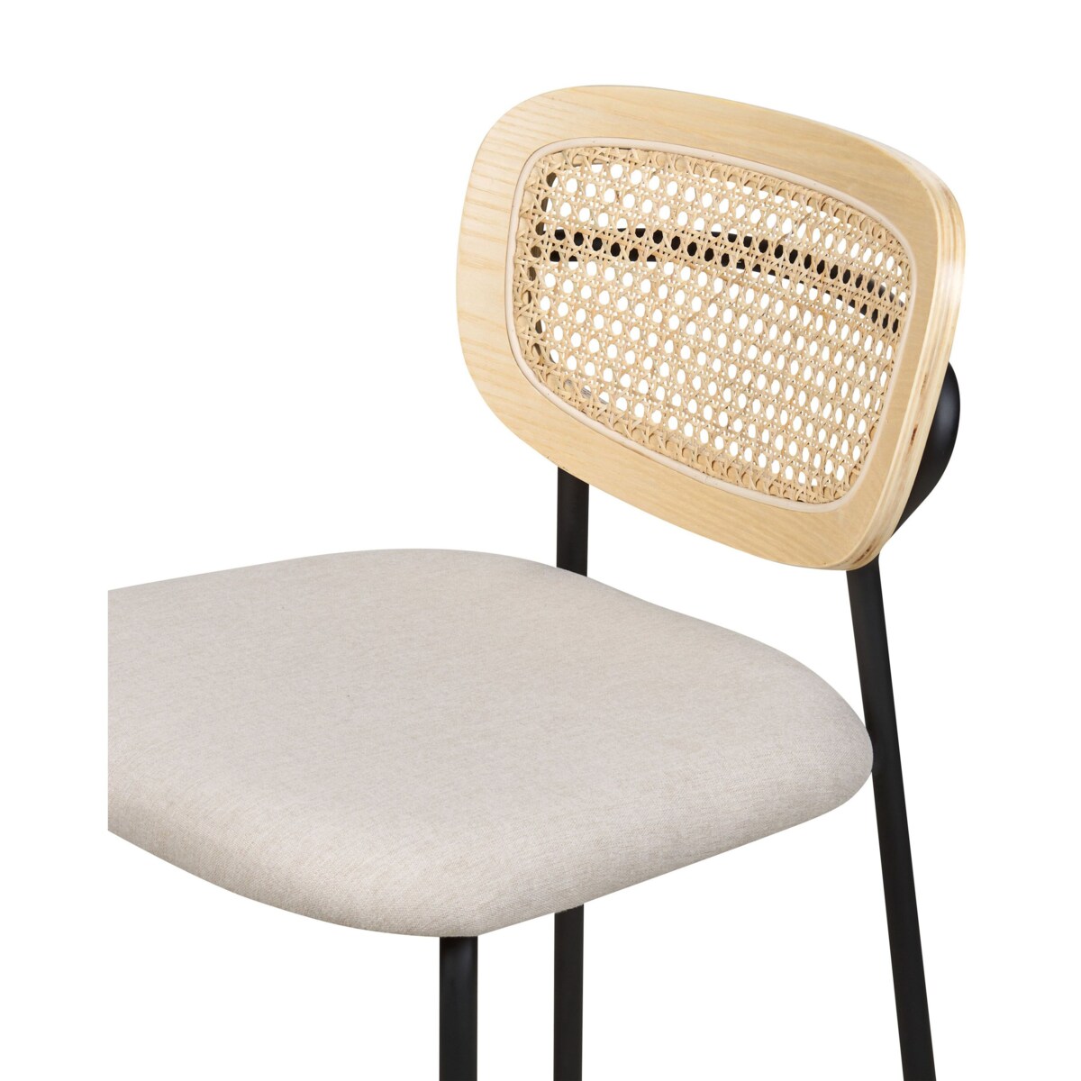 Zestaw 2 krzeseł barowych jasnobeżowy MAYETTA