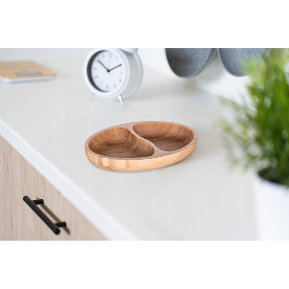 BAMBUSOWA SALATERKA na przekąski orzeszki ciastka na stół miska talerz