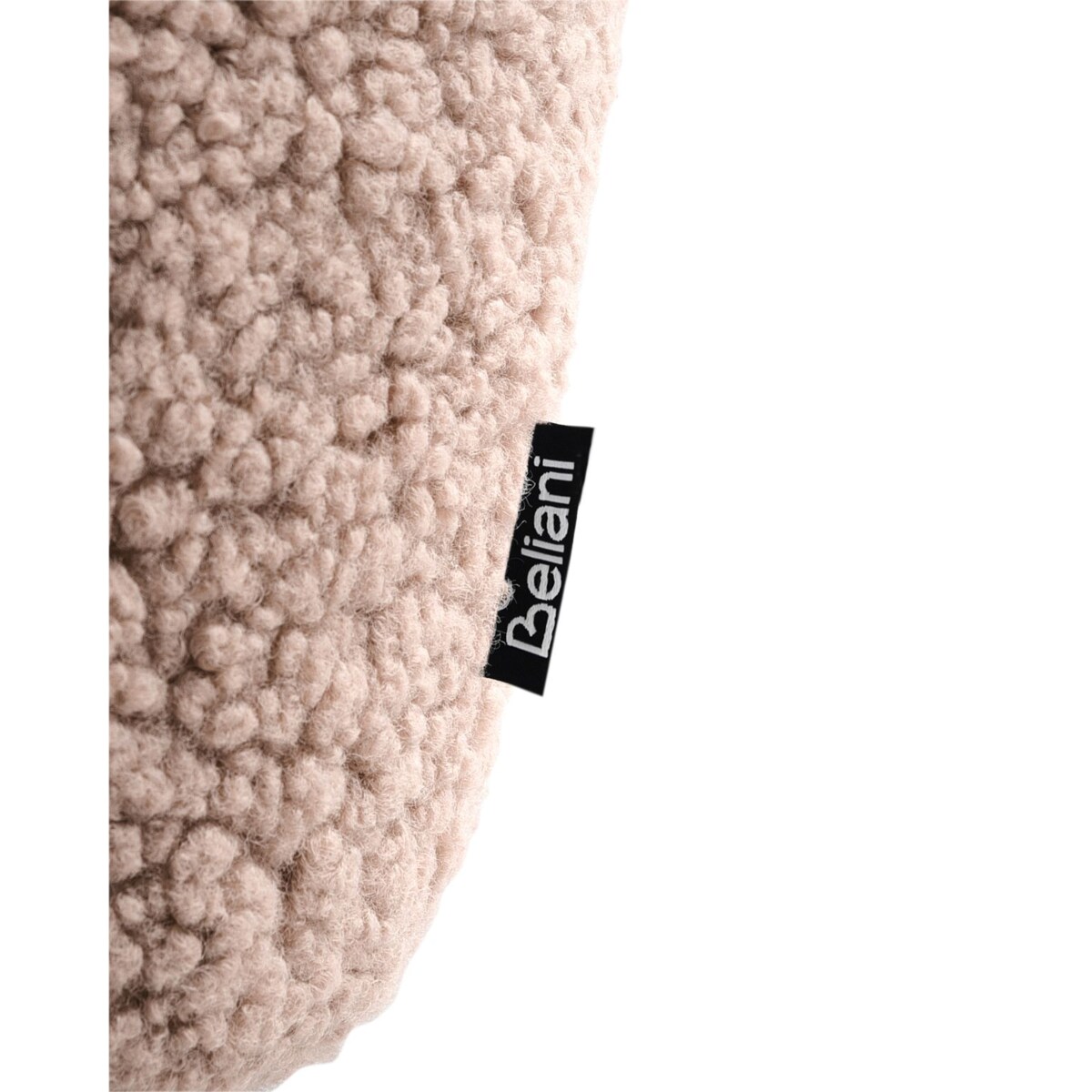 Zestaw 2 krzeseł barowych CASMALIA Boucle Beżowoszary