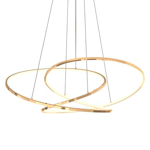 Ledowa lampa wisząca Cholet MD7360-1A-3GT Zumaline 56W 3000K nowoczesna złota