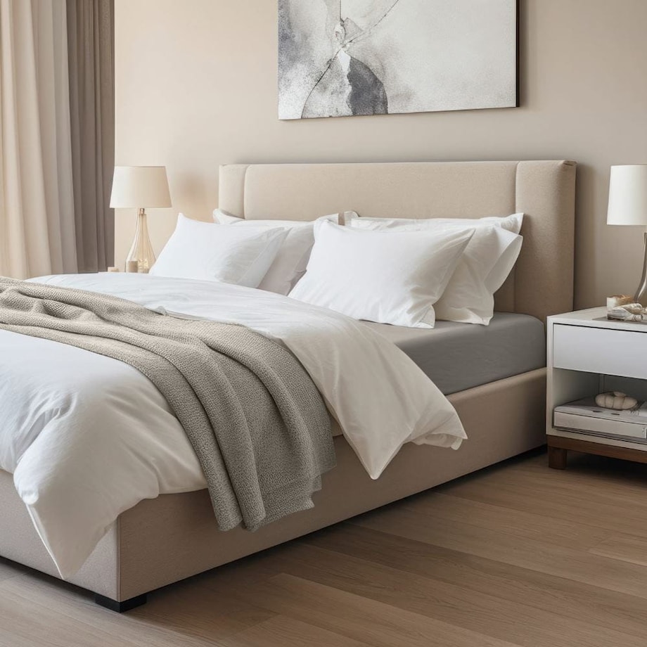 Prześcieradło z bawełny jersey z elastanem z gumką 200x220 kolor popiel