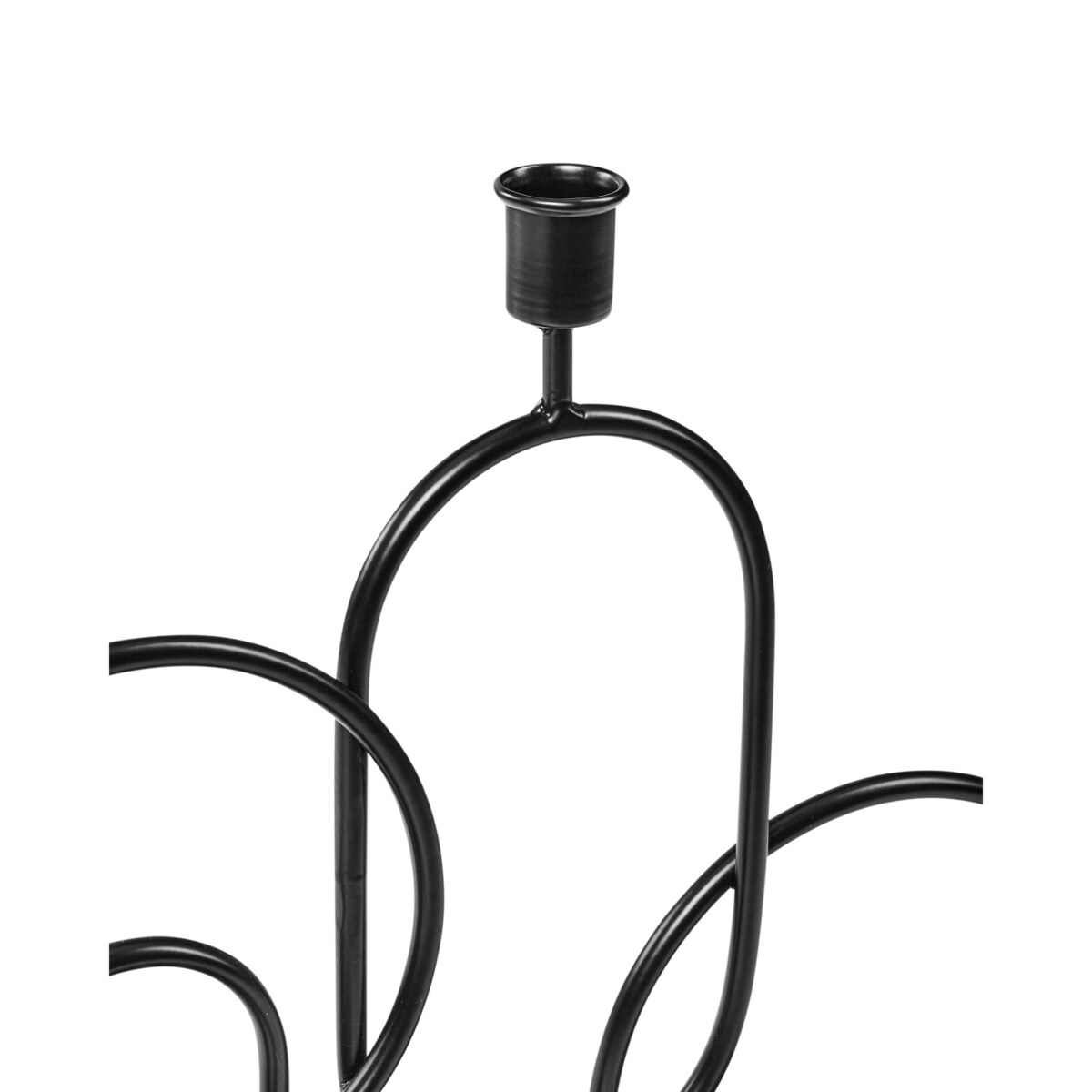 Świecznik COBH Metal 30 cm Czarny