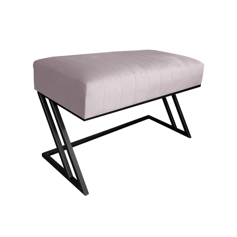 Ławka ROZALIA MG VELVET jasnoróżowa