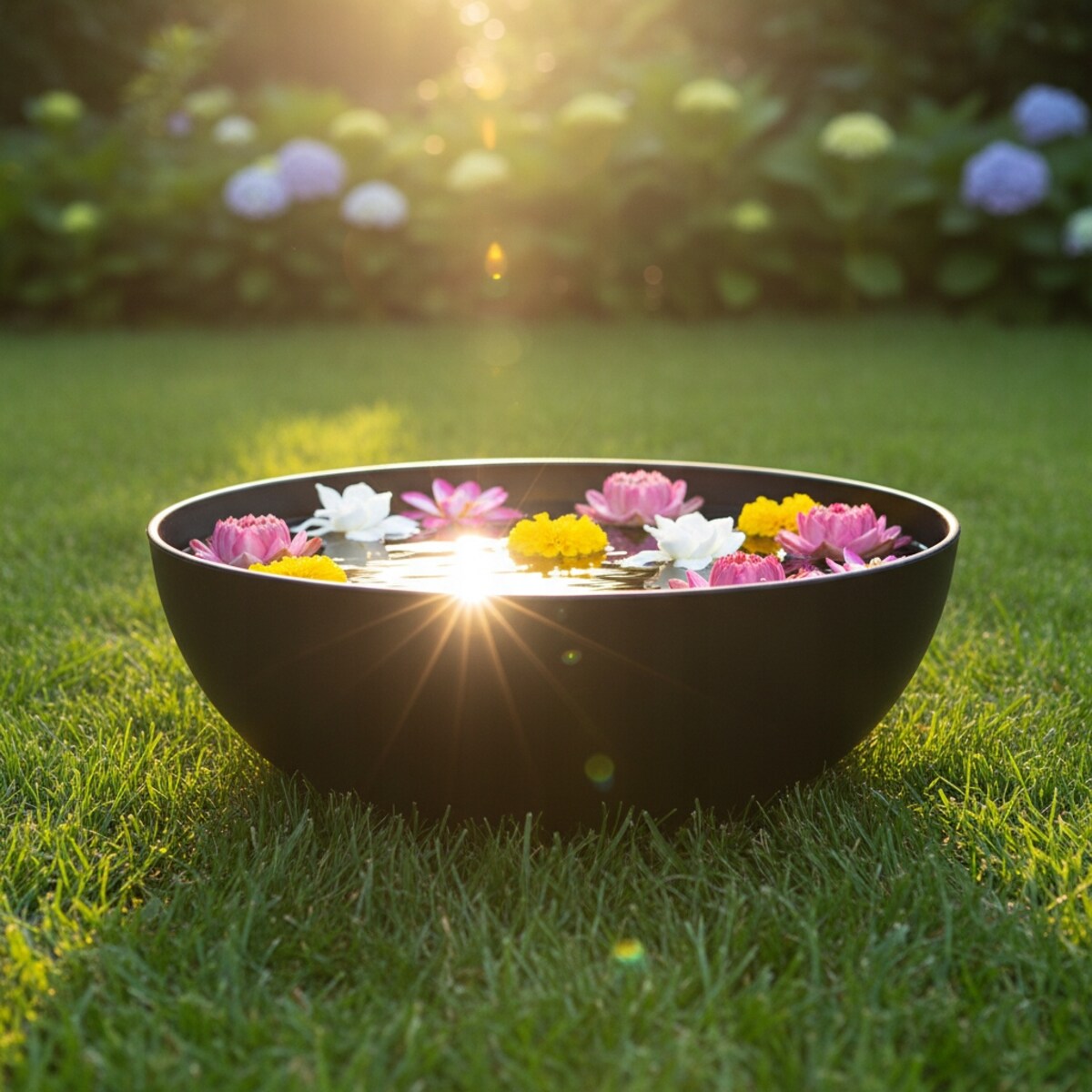 MISA DEKORACYJNA CZARNA 25cm POIDEŁKO PATERA MISKA DO DOMU SALONU OGRODU