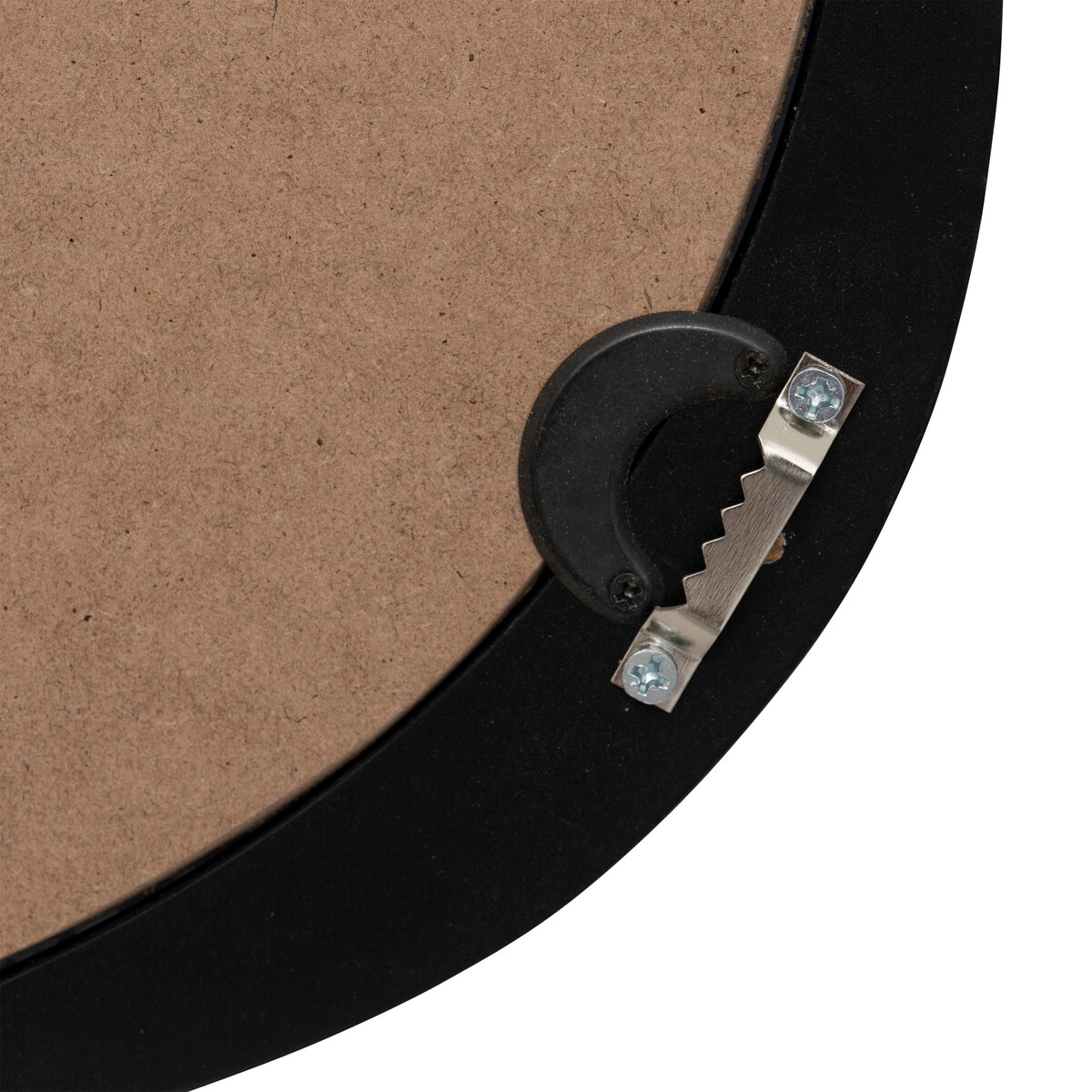 Lustro ścienne organiczne WAYNE w czarnej ramie, 56,5 x 63 cm