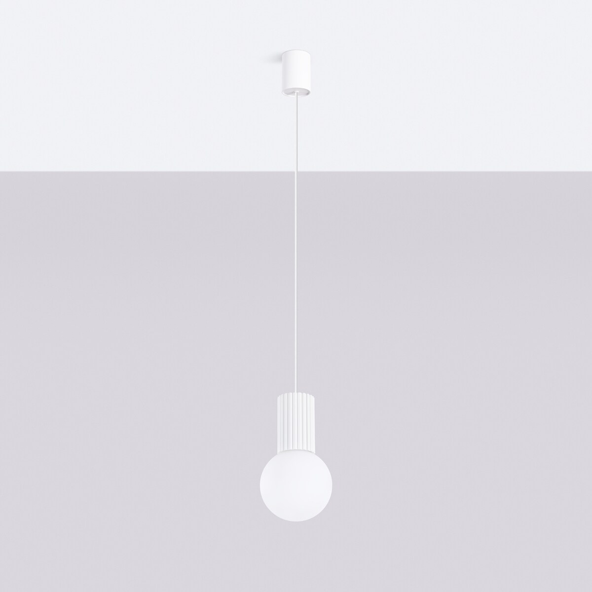 Lampa wisząca HALO 1 biała