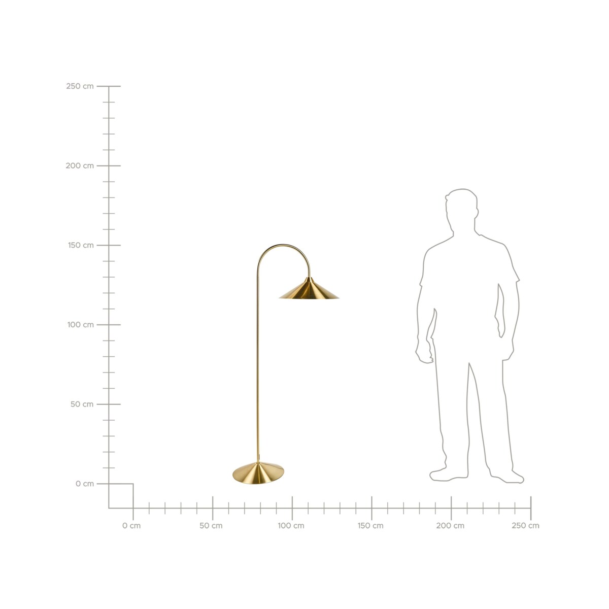 Lampa podłogowa SAVEGRE Metal Złoty