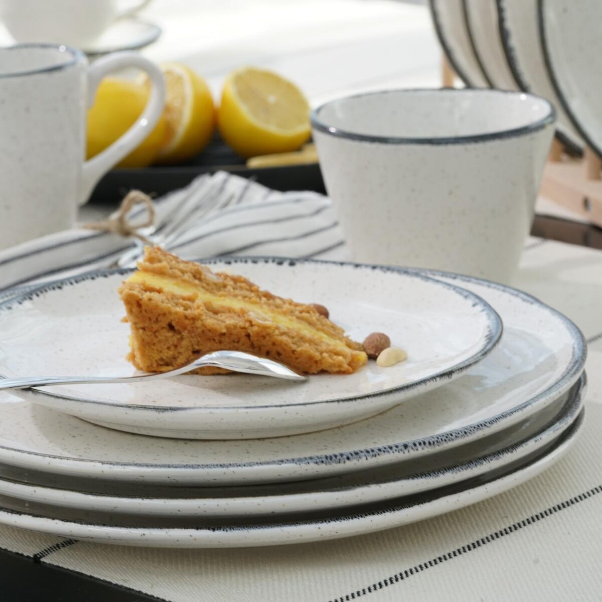 VILLA ITALIA Talerz płytki 26,5 cm VANILLA