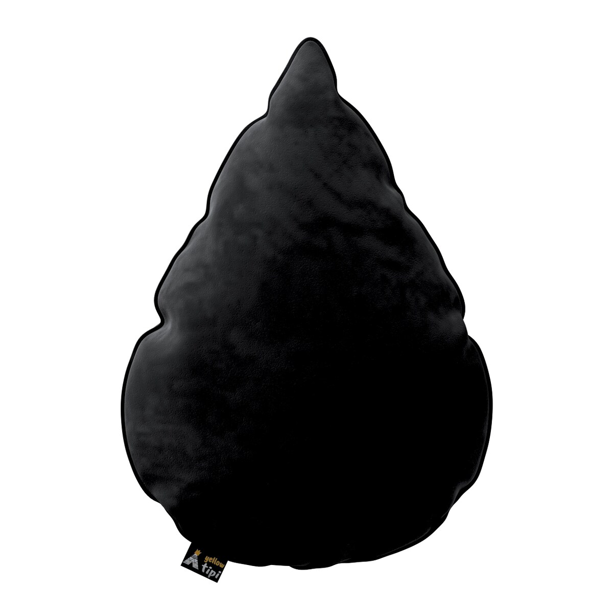 Poduszka Sweet Drop, głęboka czerń, 55x15x35cm, Posh Velvet