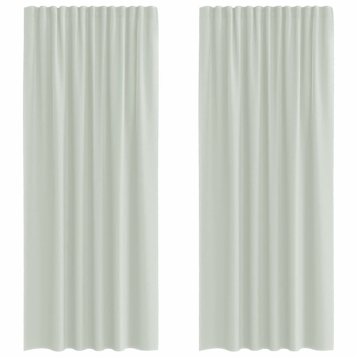 vidaXL Zasłony woalowe z kieszeniami na drążki 2 szt. Jasnoszary