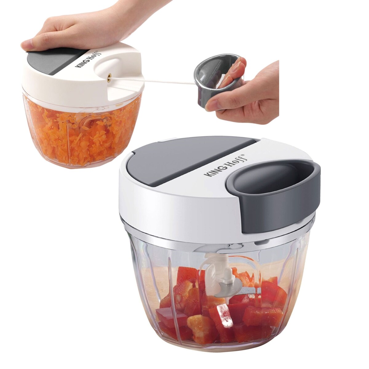 Rozdrabniacz siekacz kuchenny sznurkowy 900ml KINGHOFF