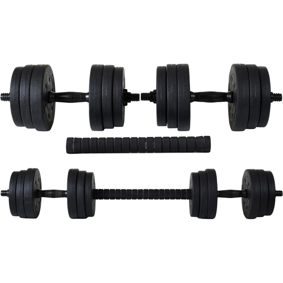 Zestaw hantli 2x10 kg Regulowane hantle 20 kg z funkcją sztangi funfit