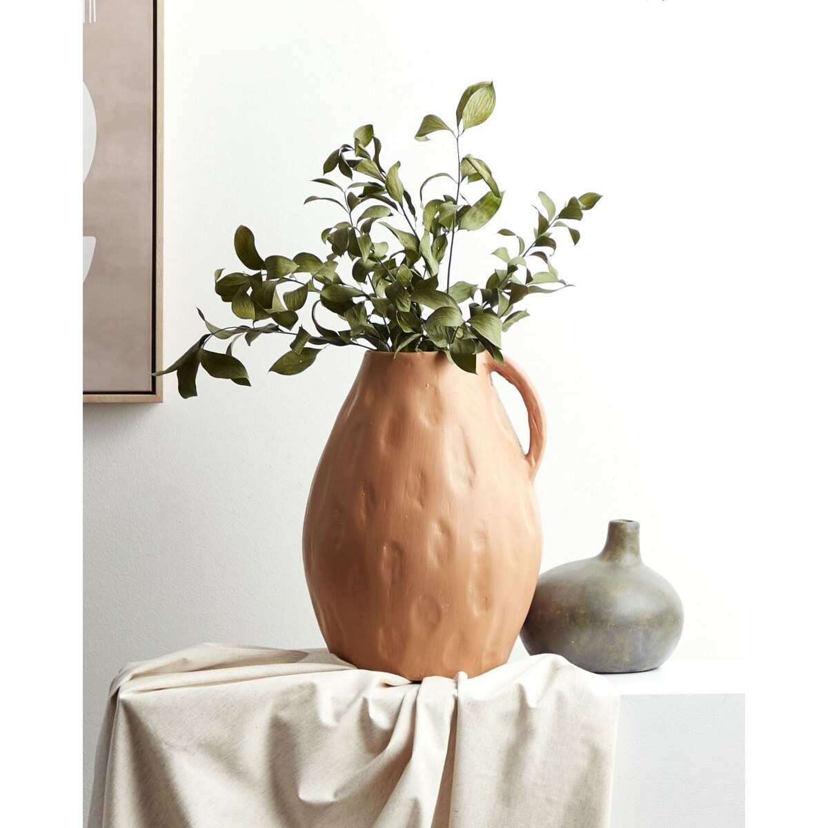 Terakota Wazon dekoracyjny 40 Beżowy KULIM