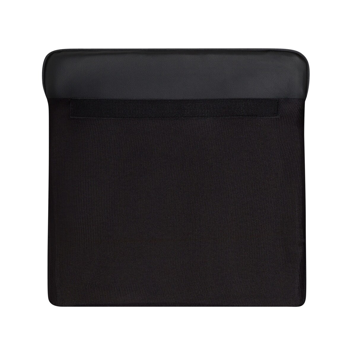 Fotel ekoskóra duży czarny CHESTERFIELD