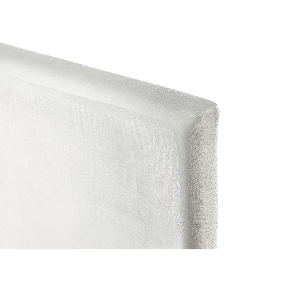 Łóżko welurowe 160 x 200 cm białe FITOU