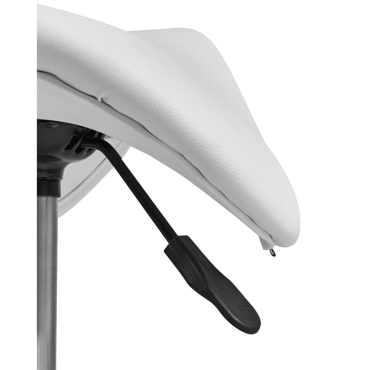 Taboret obrotowy DUMONT Ekoskóra Biały