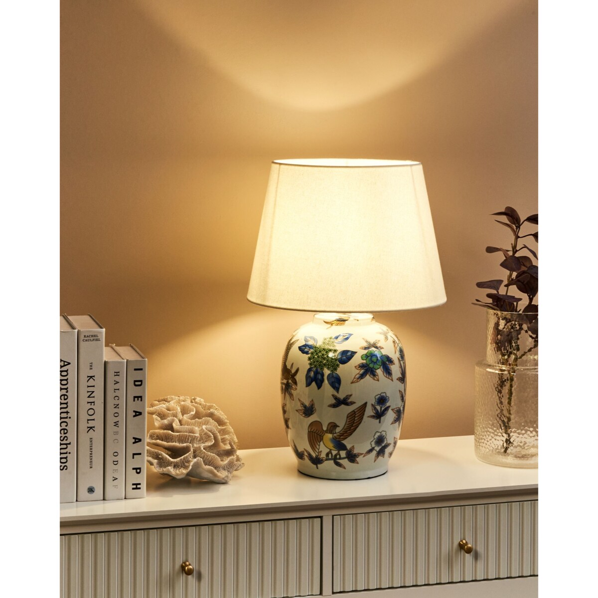 Lampa stołowa SUNJA Porcelana Biały