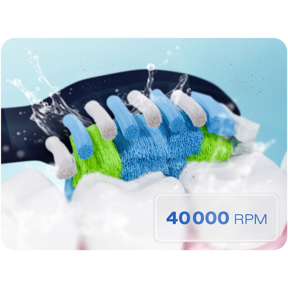 Szczoteczka soniczna do zębów Berdsen Galaxy granatowa + etui 322003