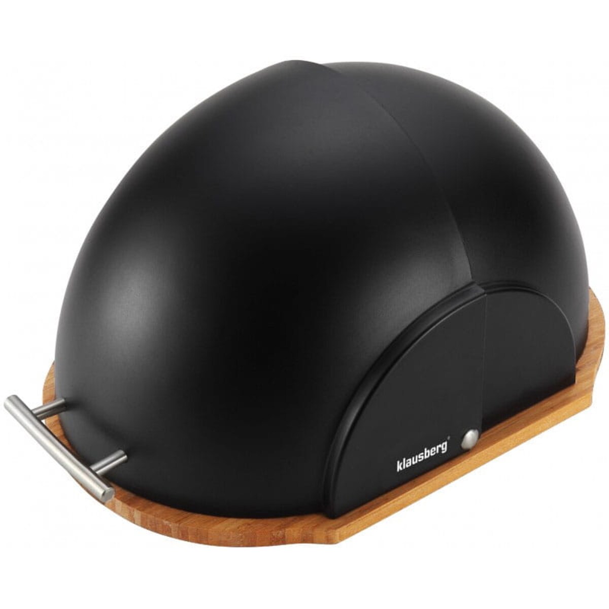 Chlebak bambusowo-akrylowy czarny KLAUSBERG