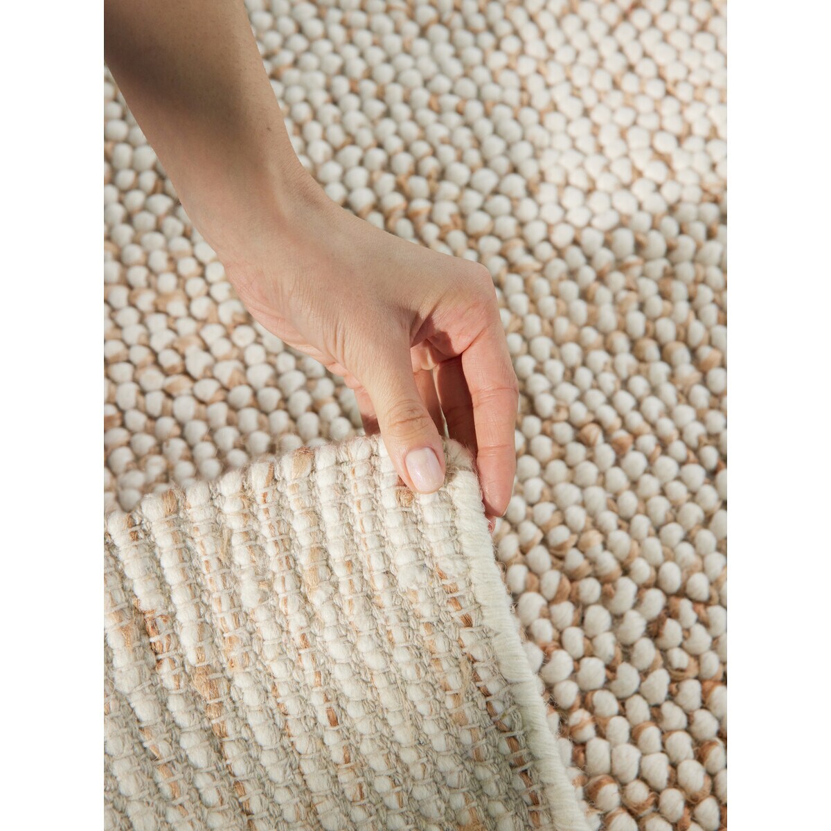 Dywan pętelkowy do salonu 160x230cm, Villeroy & BOCH kremowo beżowy