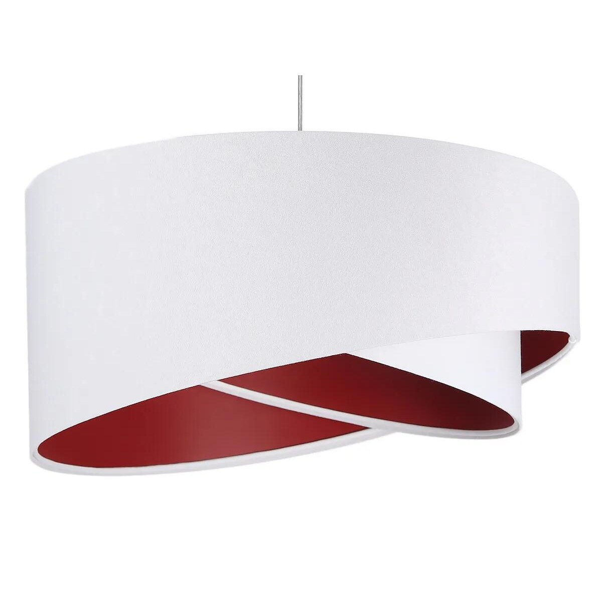 Lampa wisząca GEMSTONE WHITE biała/burgundowa