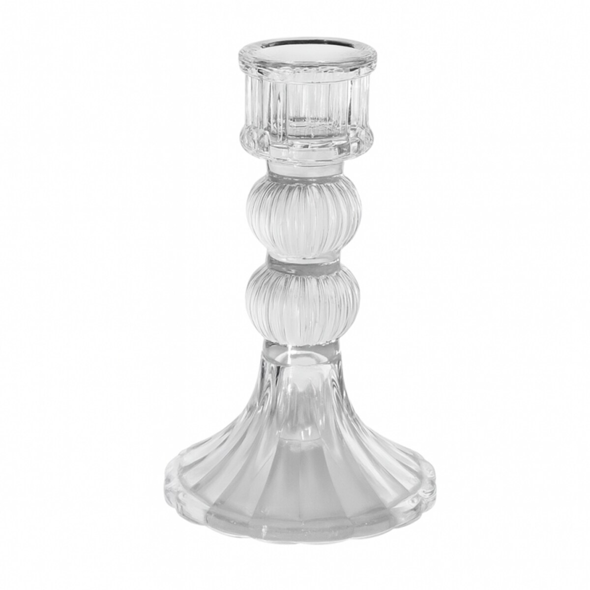 Świecznik dekoracyjny, szklany Glamour 13 cm - SW15
