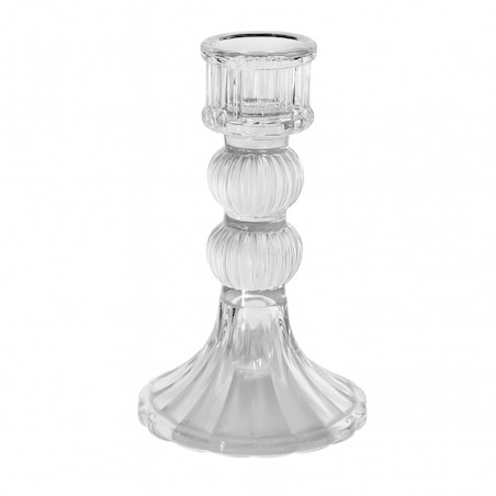 Świecznik dekoracyjny, szklany Glamour 13 cm - SW15