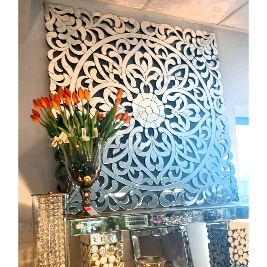 Lustro dekoracyjne Glamour Exclusive Premium 120x120 Panel lustrzany