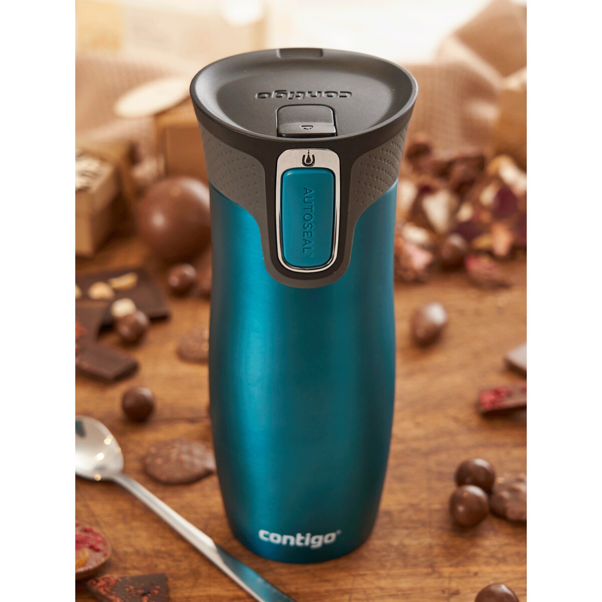 Kubek termiczny Contigo West Loop 2.0 470ml - Buldog Francuski - Biscay Bay