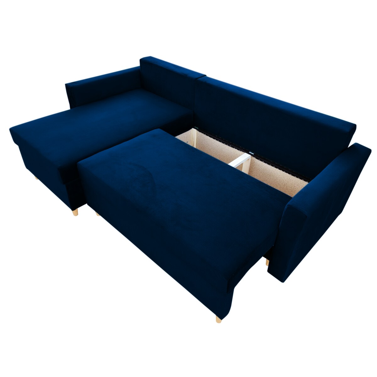 Uniwersalny narożnik z funkcją spania MON - granatowy