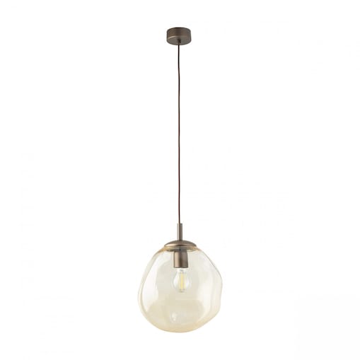 Lampa wisząca TK Lighting LAVA M Brown 11326, regulowana, 1xE27, nowoczesna do salonu i jadalni