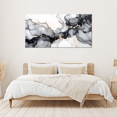 Obraz do sypialni salonu biura, Nowoczesna Abstrakcja Glamour 100x50