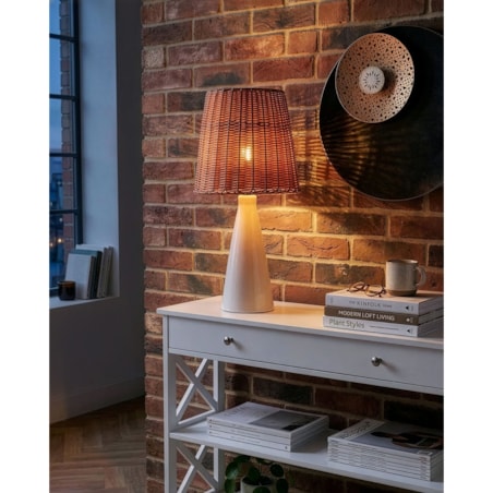 Lampa stołowa MADURU Ceramika Biały