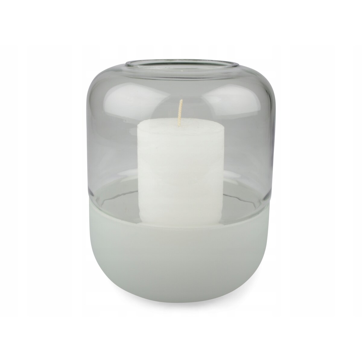ŚWIECZNIK tea light na stół SZKLANY wys. 19cm