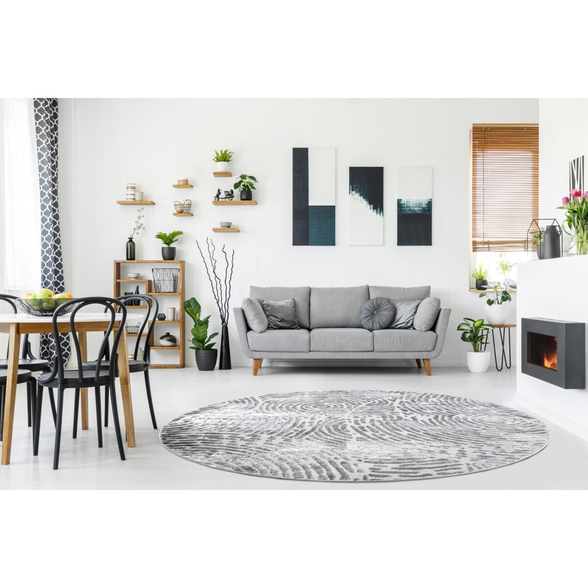 Dywan MEFE nowoczesny Koło 8725 Koła koło 120 cm