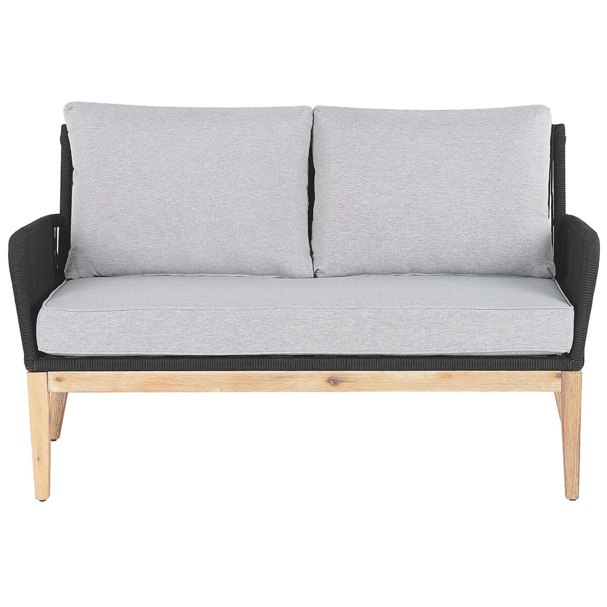 Zestaw ogrodowy ze stolikiem dla 4 osób MERANO Drewno akacjowe Szary