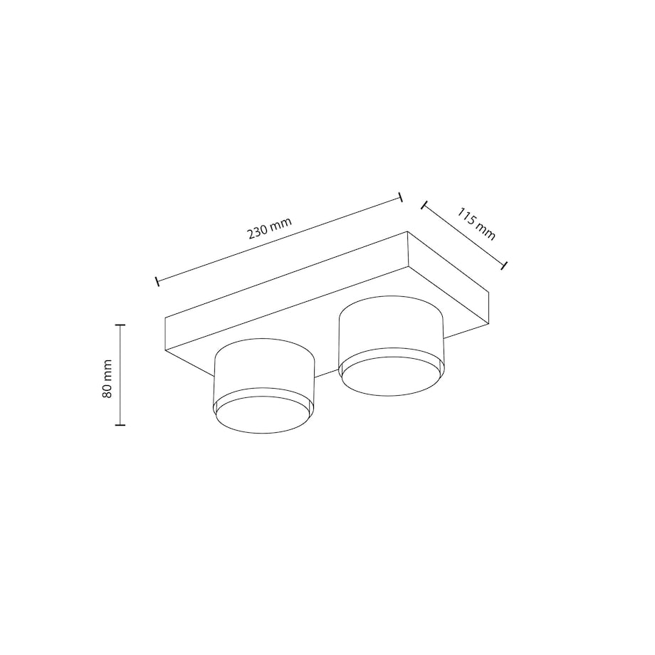 Lampa sufitowa BRIX RED 11292 TK Lighting