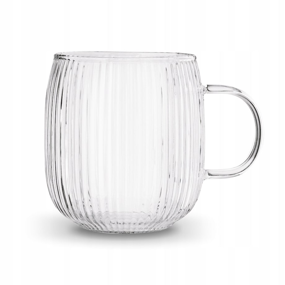 2x SZKLANKA DO KAWY HERBATY 380 ml z uchem na napoje soki wodę cappuccino