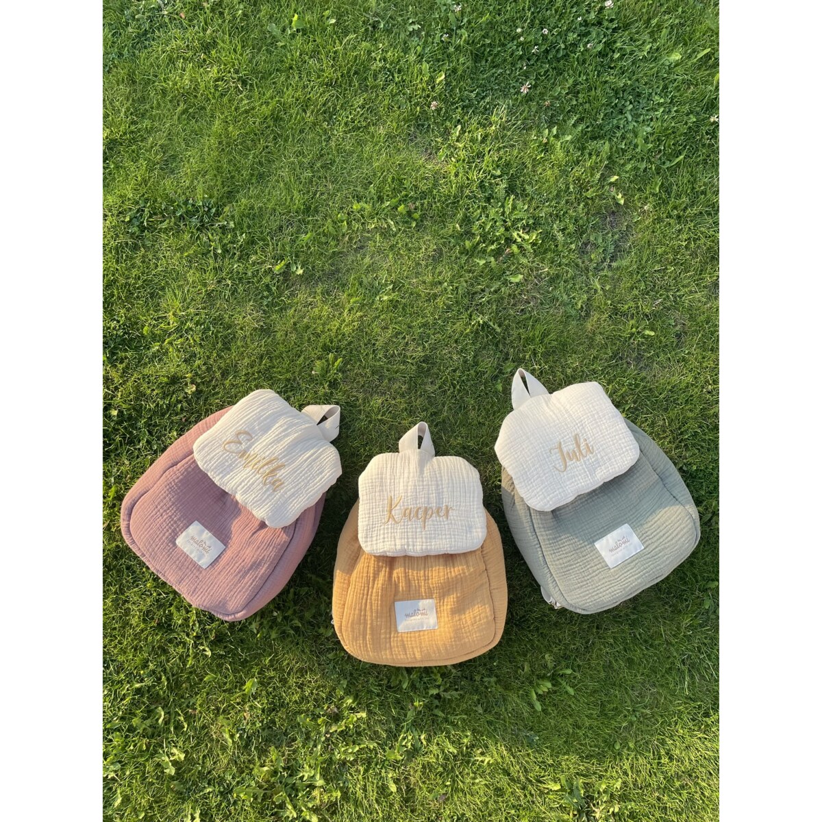 Plecak muślinowy forest green