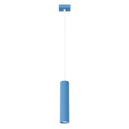Lampa wisząca KARBON 1 błękitna