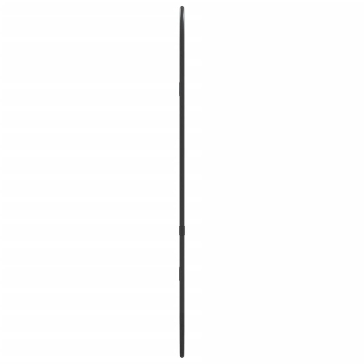 vidaXL Lustro ścienne, czarne, 60x25 cm, owalne