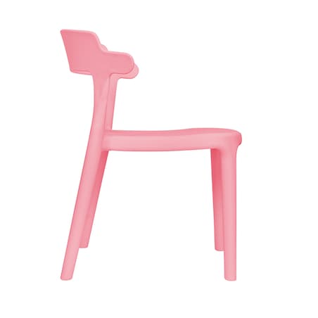 Krzesło dla dzieci różowe plastikowe stabilne dziecięce