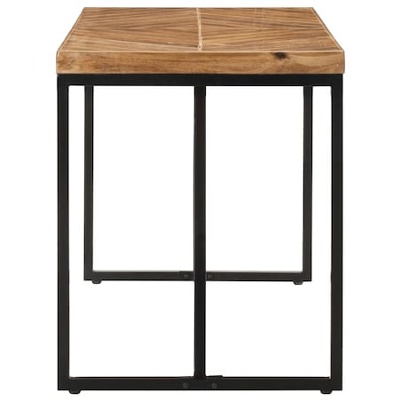 vidaXL Stół jadalniany, 120x60x76 cm, lite drewno akacjowe i mango