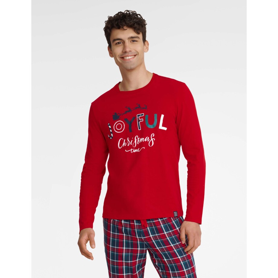 Piżama Glance 40950-33X Czerwona Czerwony, L