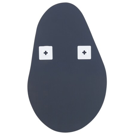 Lustro ścienne 40 x 65 cm srebrne AUBAGNE