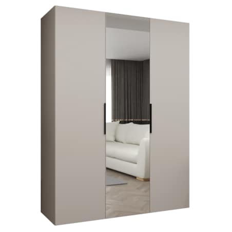 Szafa uchylna otwierana MARBELLA 2 150 wys. 202 cm Kaszmir + u. Czarny