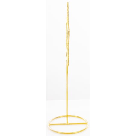 Dekoracja - 2 szt. stojąca GWIAZDA 22x10x7,5 cm na złotej podstawce